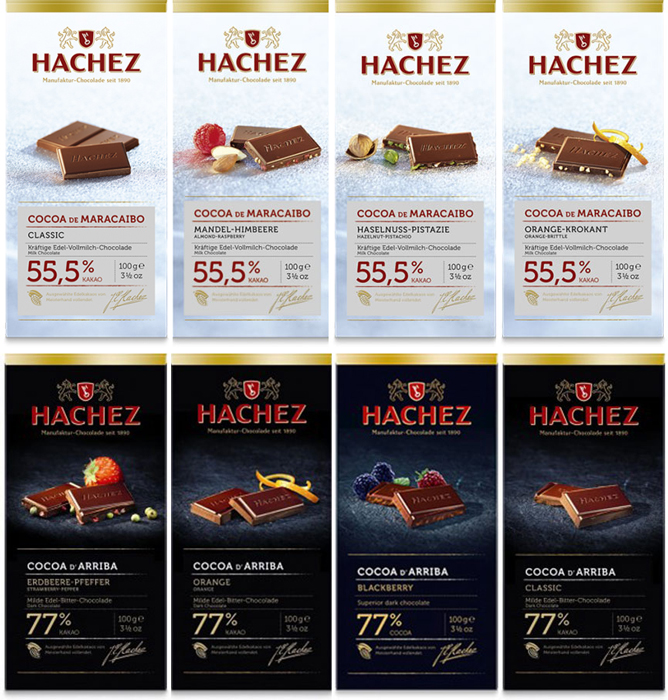 Firemní tabulková èokoláda HACHEZ exklusive