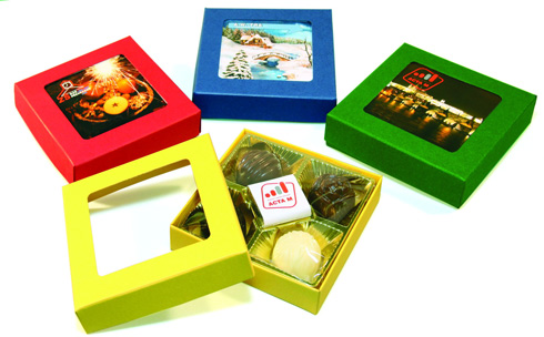 Dárková krabièka s pralinkami na Vánoce nápady na firemní vánoèní dárky eshop