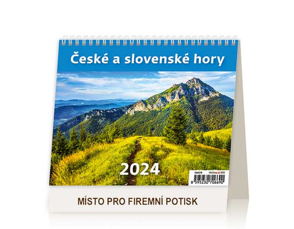 Èeské a slovenské hory - malý stolní kalendáø